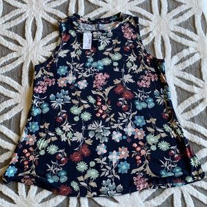 Maurices Floral Knit Tank Top size Large